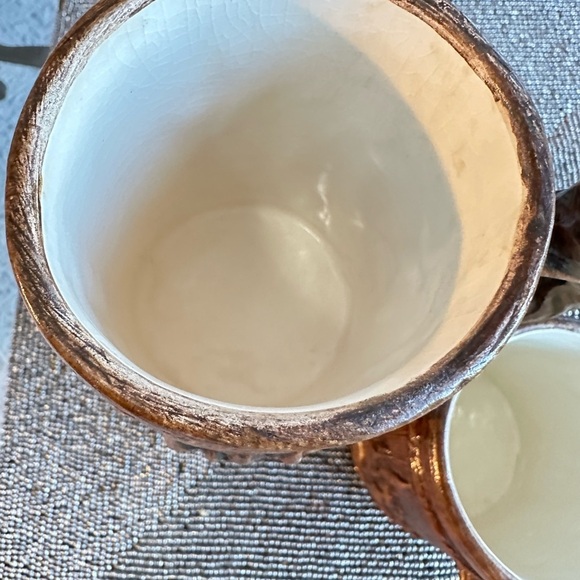 Set of 2 Vintage Disneyland Mugs | Sleeping Beauty Castle Wood-Look - Picture 8 of 9